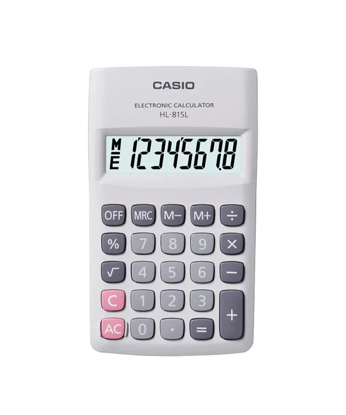 [012919] CALCULADORA HL-815L 8 DIG. CASIO (Blanco)