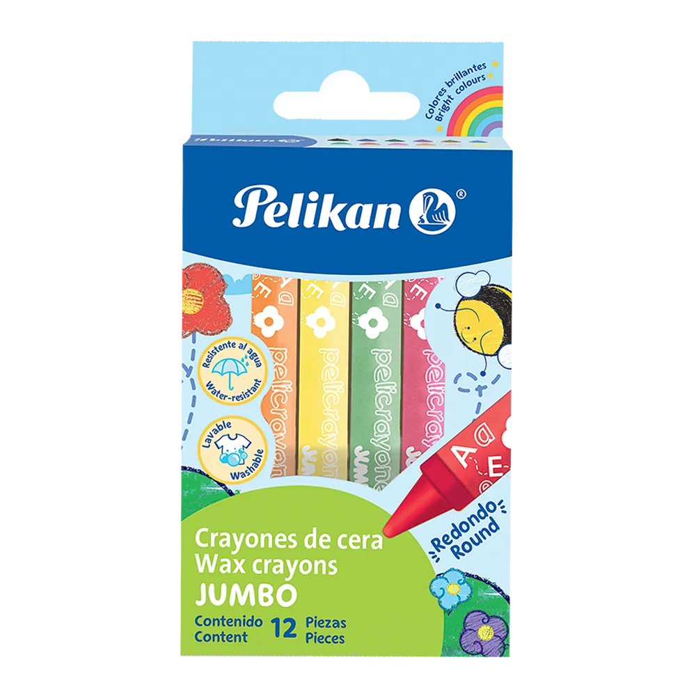 [013405] PELICRAYONES JUMBO REDONDO X12 UND 