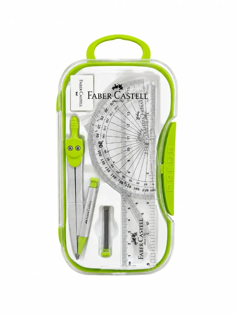 [026990] CAJA MATEMATICA 7 PIEZAS FABER CASTELL