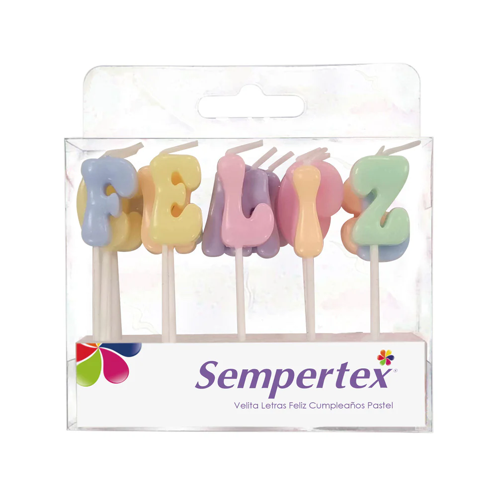 [028917] VELA LETRA FELIZ CUMPLEAÑOS PASTEL