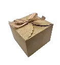 CAJA REGALO DE KRAFT 9X9X12 CM
