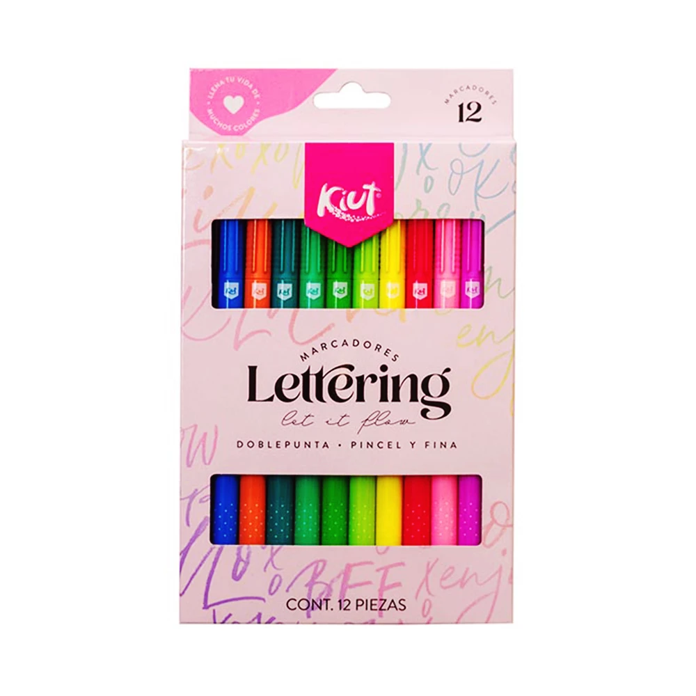 [029301] MARCADORES LETTERING X 12 KIUT
