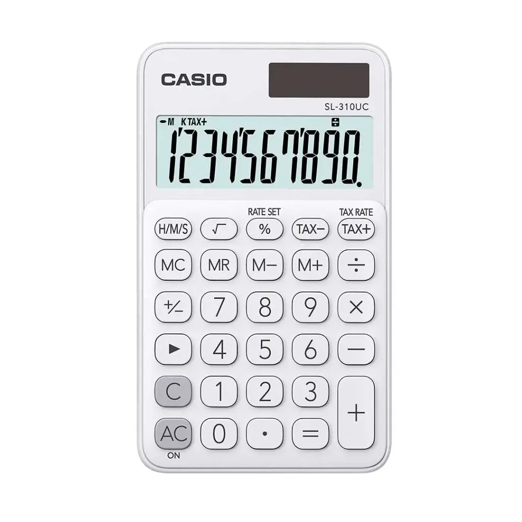 [029074] CALCULADORA SL-310UC 10 DIGITOS CASIO (Blanco)