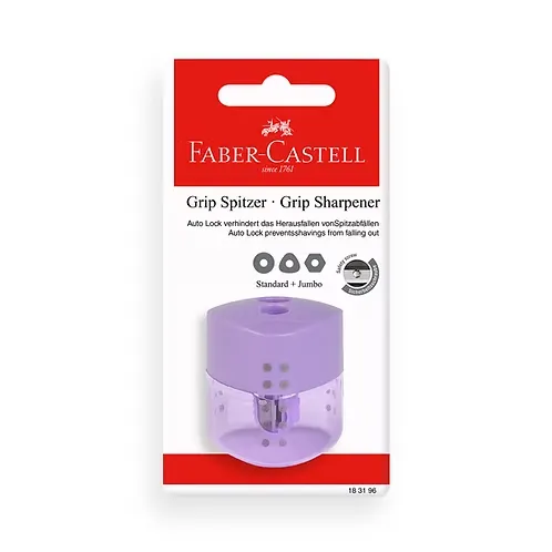 TAJALAPIZ GRIP DEPOSITO DOBLE FABER CASTELL