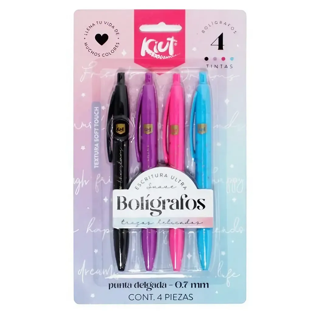 BOLIGRAFO SET X 4 BLISTER KIUT