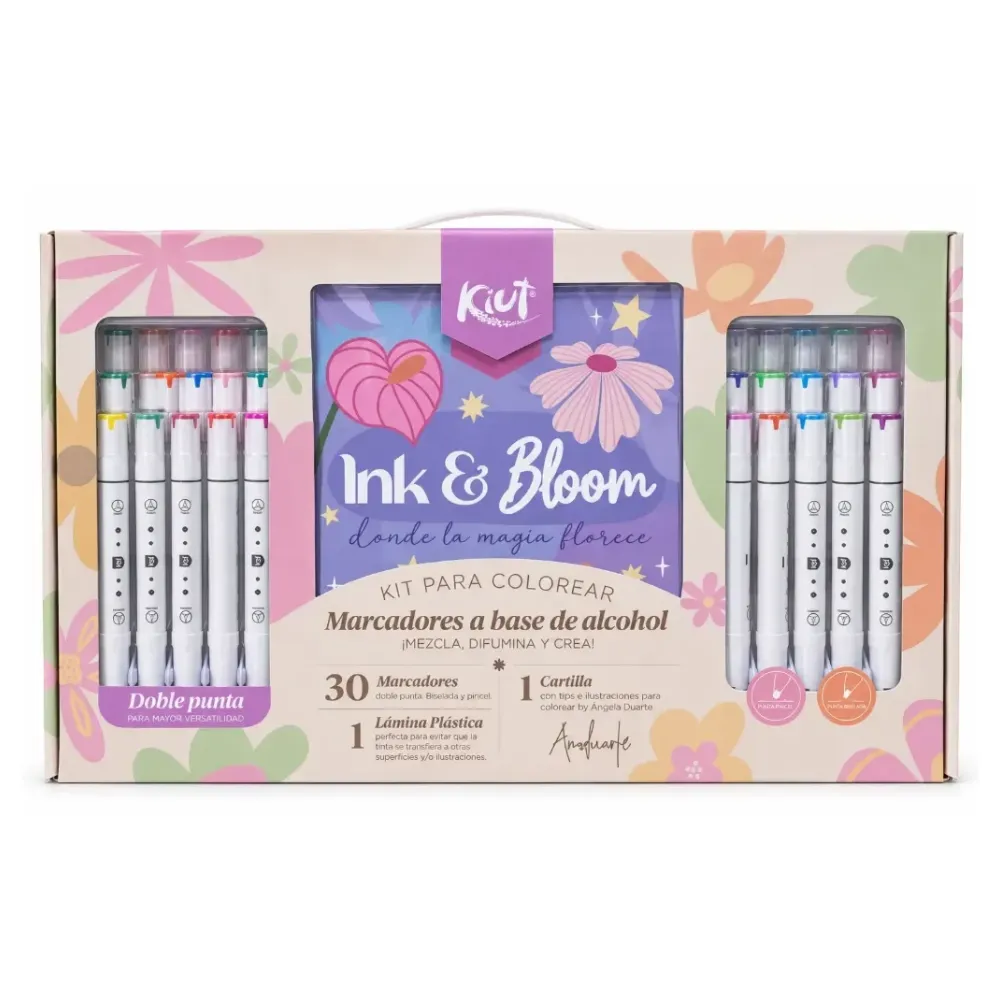 [029342] KIT MARCADORES PARA COLOREAR INK & BLOOM KIUT