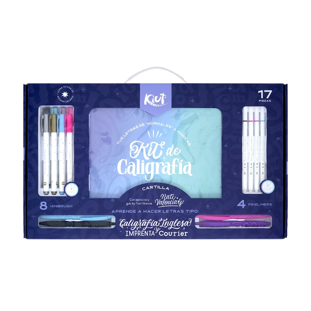 KIT CALIGRAFIA IMPRESA BY KIUT Y NATI VALENCIA 