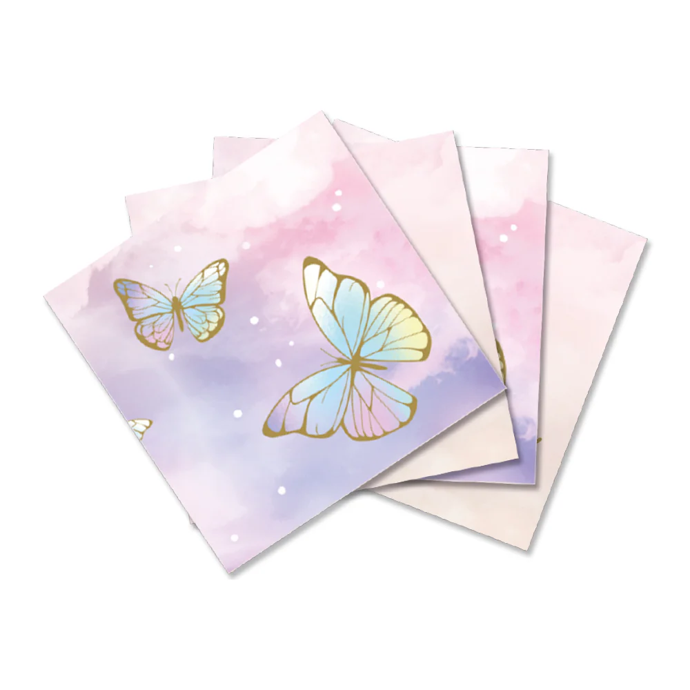 [029487] SERVILLETA ESTAMPADA X 16 UND SEMPERTEX (Mariposas Encantadas)