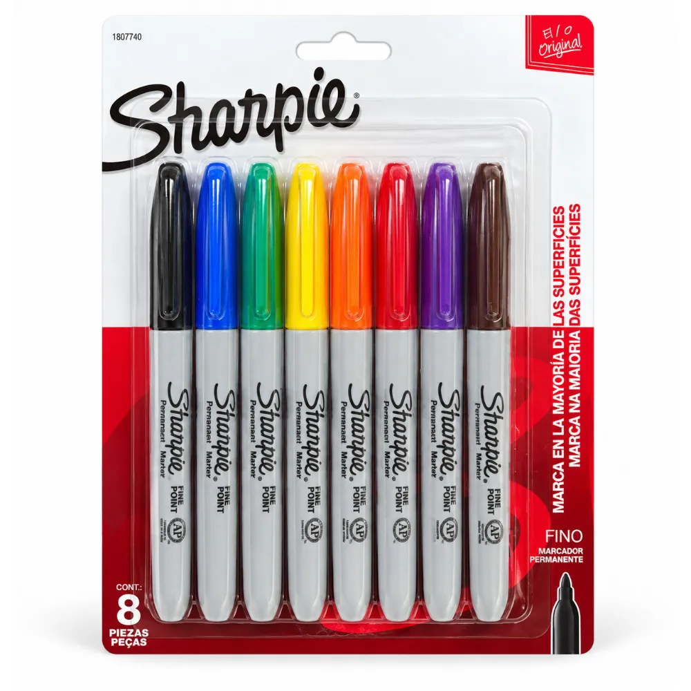 [025577] MARCADOR SHARPIE TARJ X 8 UND