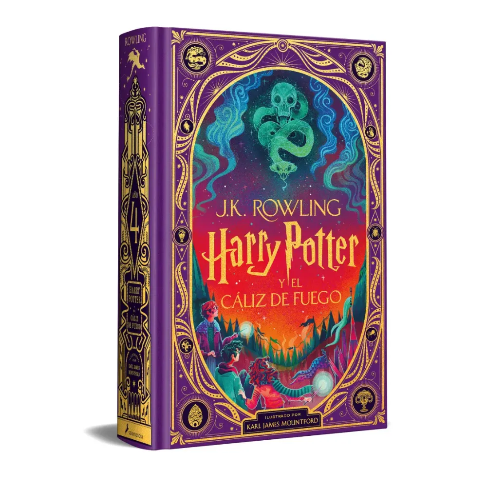 LIBRO HARRY POTTER 4 EL CALIZ DEL FUEGO ILUSTRADA-INTERAC -J.K. ROWLING