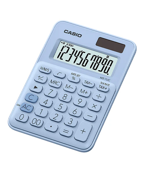 [029929] CALCULADORA MS-7UC 10 DIGITOS CASIO (Azul)