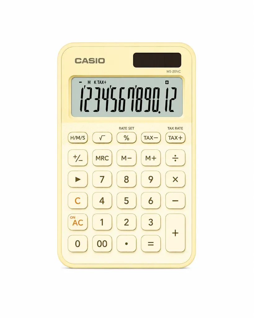 CALCULADORA CASIO MS-20YC 12 DÍGITOS