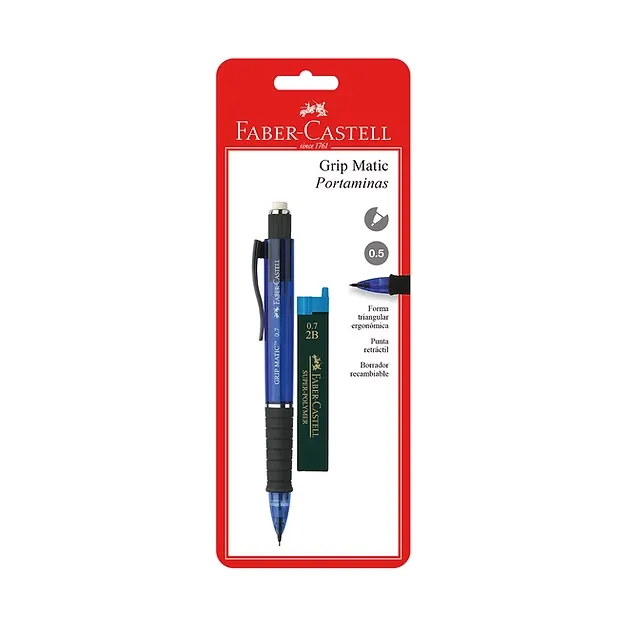 PORTAMINAS GRIPMATIC 0.7 + MINAS BLISTER