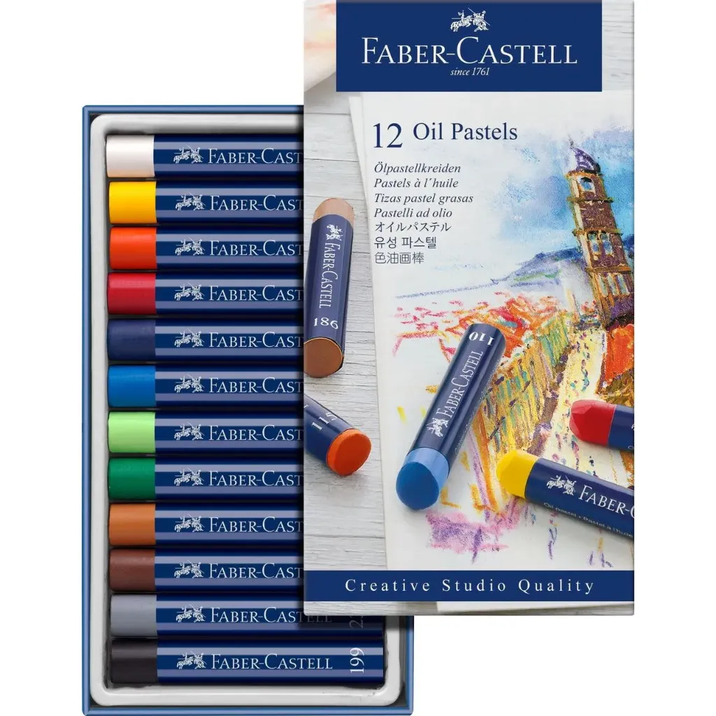[031077] TIZA PASTEL OLEO X 12 FABER