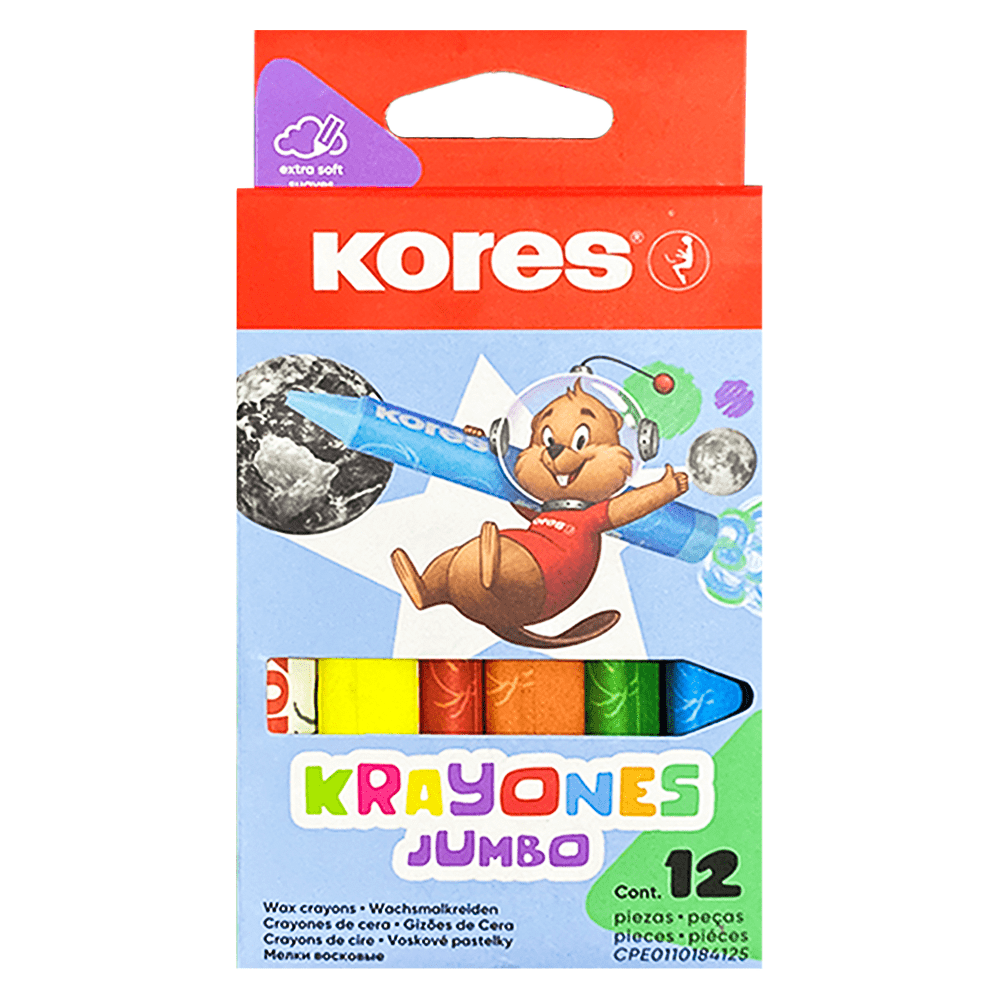 [002269] CRAYONES JUMBO TRIANGULAR X 12 KORES