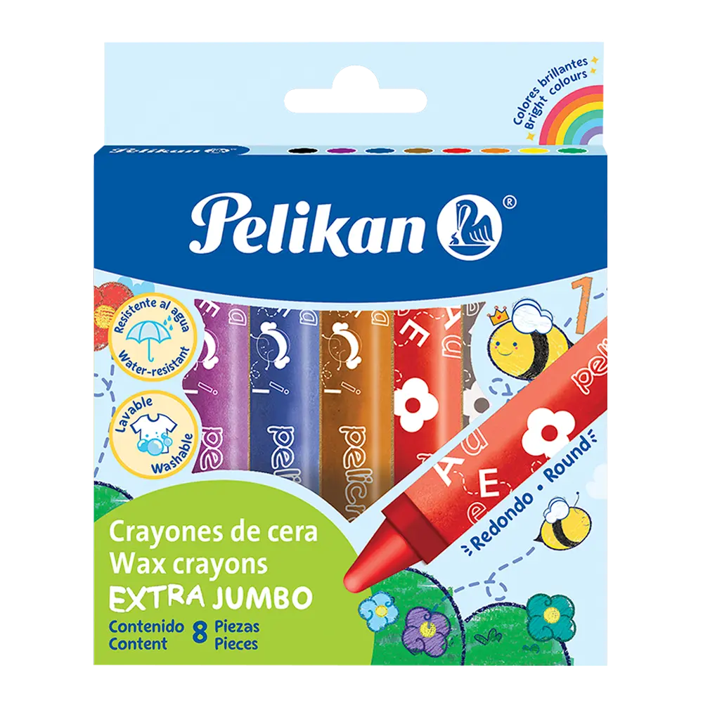 PELICRAYONES EXTRA JUMBO X 8 UND PELIKAN 