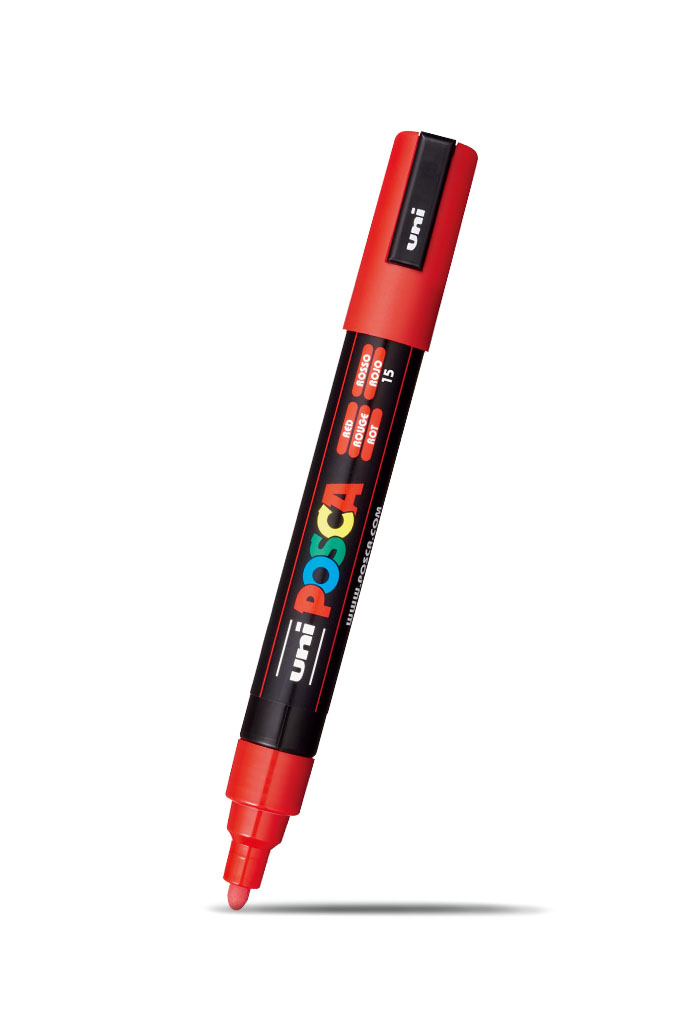 [023586] MARCADOR POSCA 1.8-2.5MM (PC 5M) (Rojo)