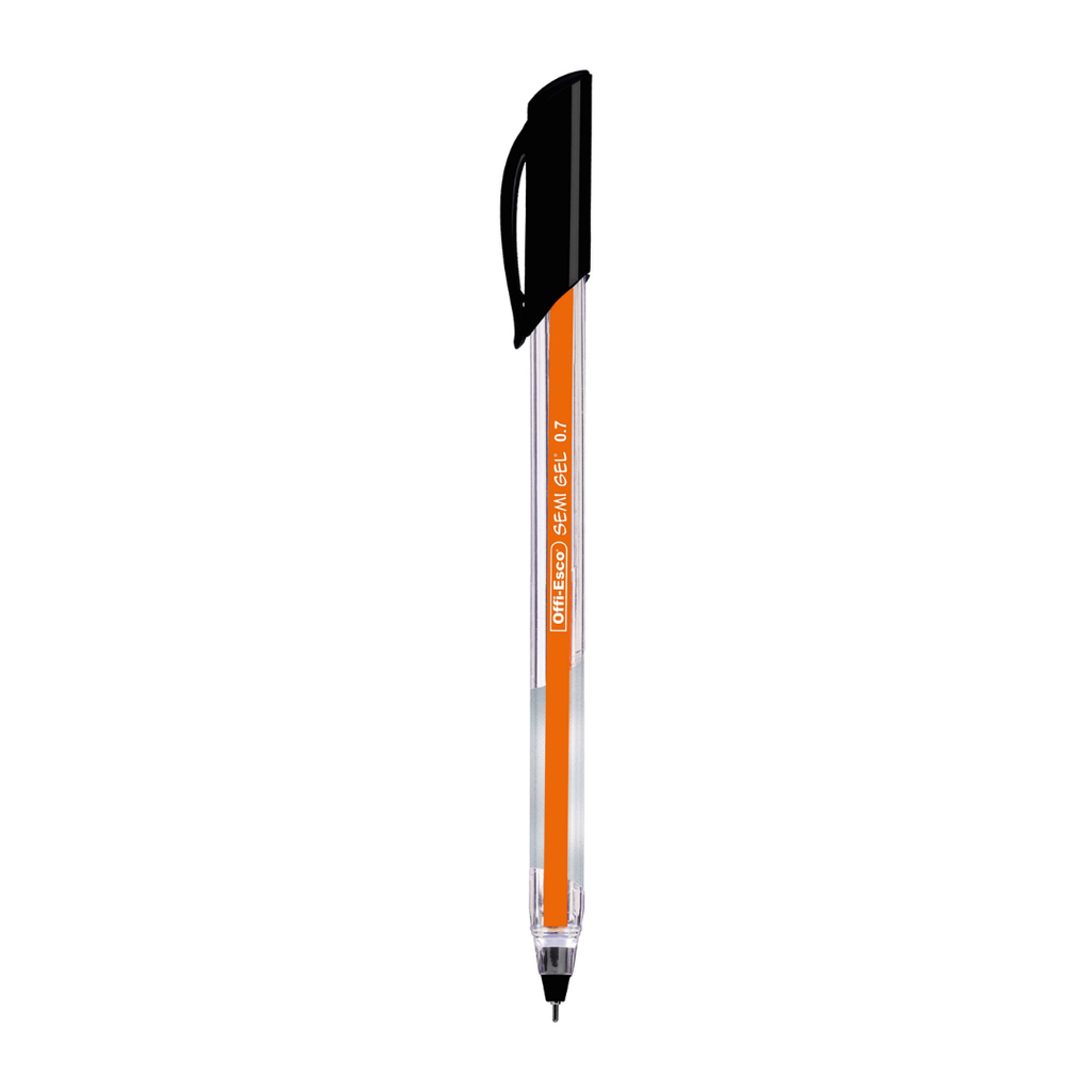 [012793] BOLIGRAFO SEMIGEL 0.7 OFFIESCO OE-076F  (Negro)