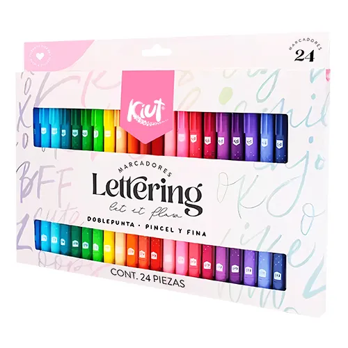 [022580] MARCADORES LETTERING X24 UND KIUT