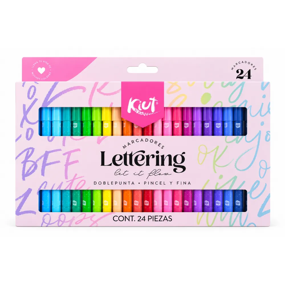 [022580] MARCADORES LETTERING X24 UND KIUT