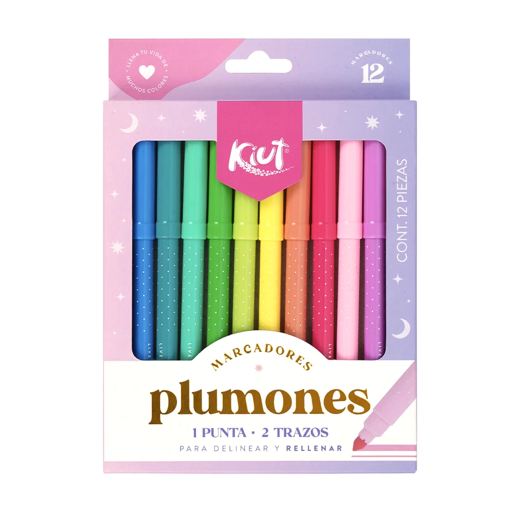MARCADORES LAVABLES KIUT X12