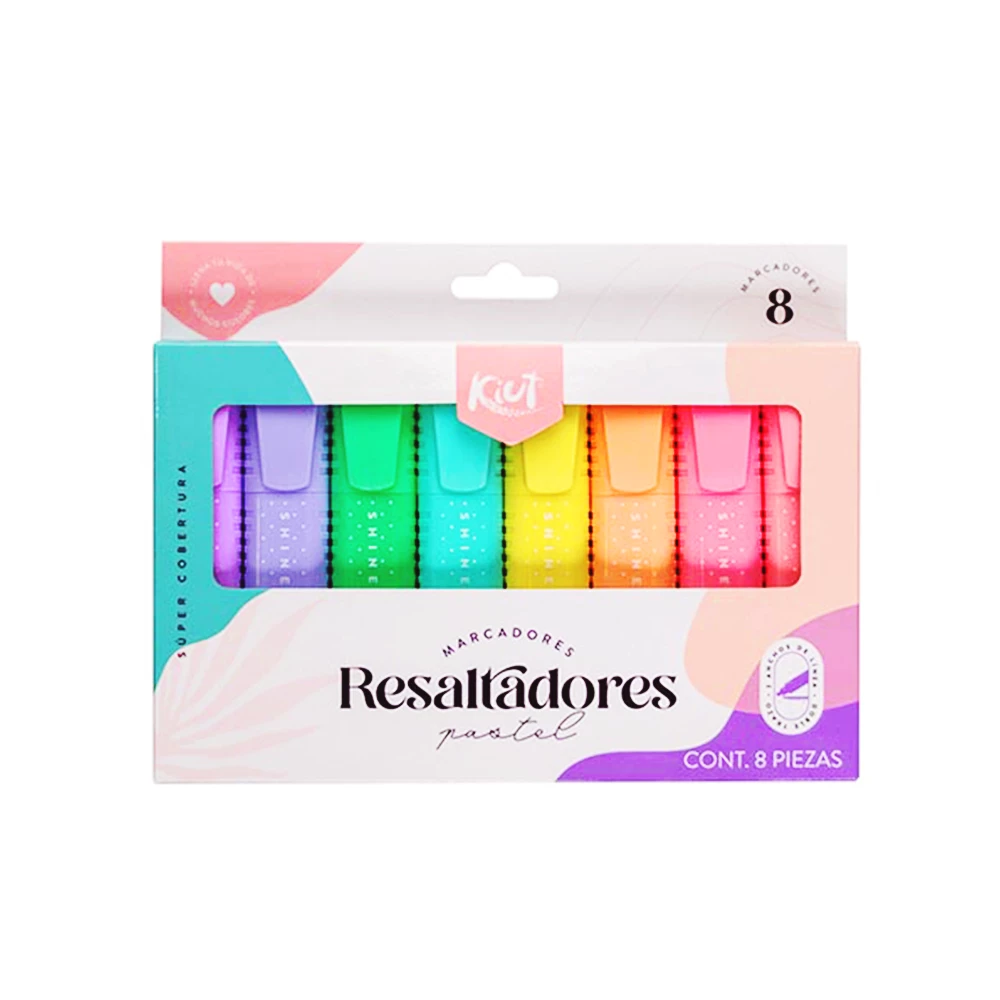 RESALTADORES KIUT PASTEL X 8 UND KIUT