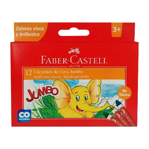 [001042] CRAYON JUMBO X 12 FABER CASTELL