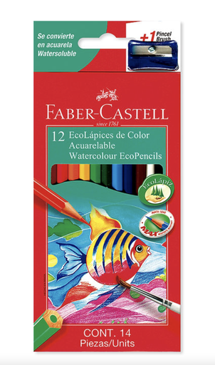 [003909] COLOR ACUAREABLE X 12 FABER CASTELL